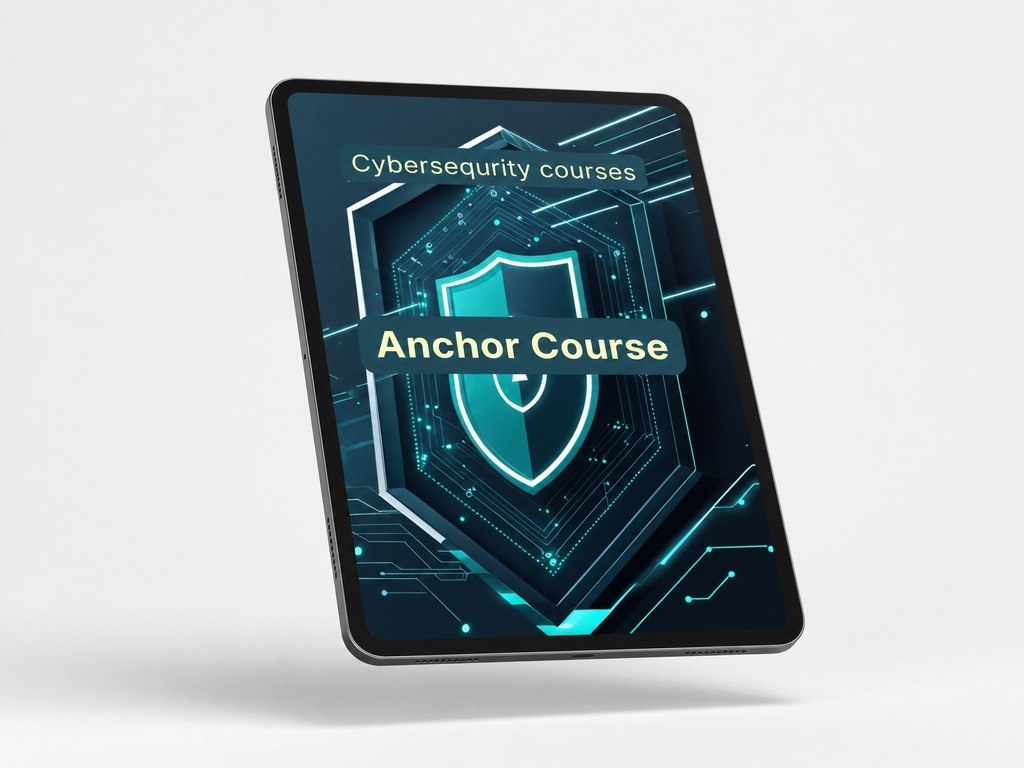 Tablet displaying "Anchor Course"