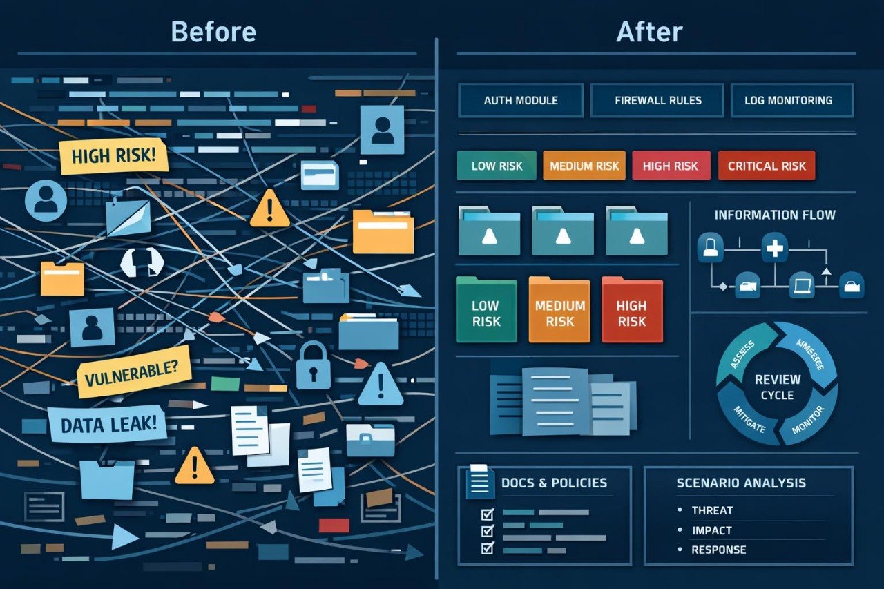 Before/after diagram