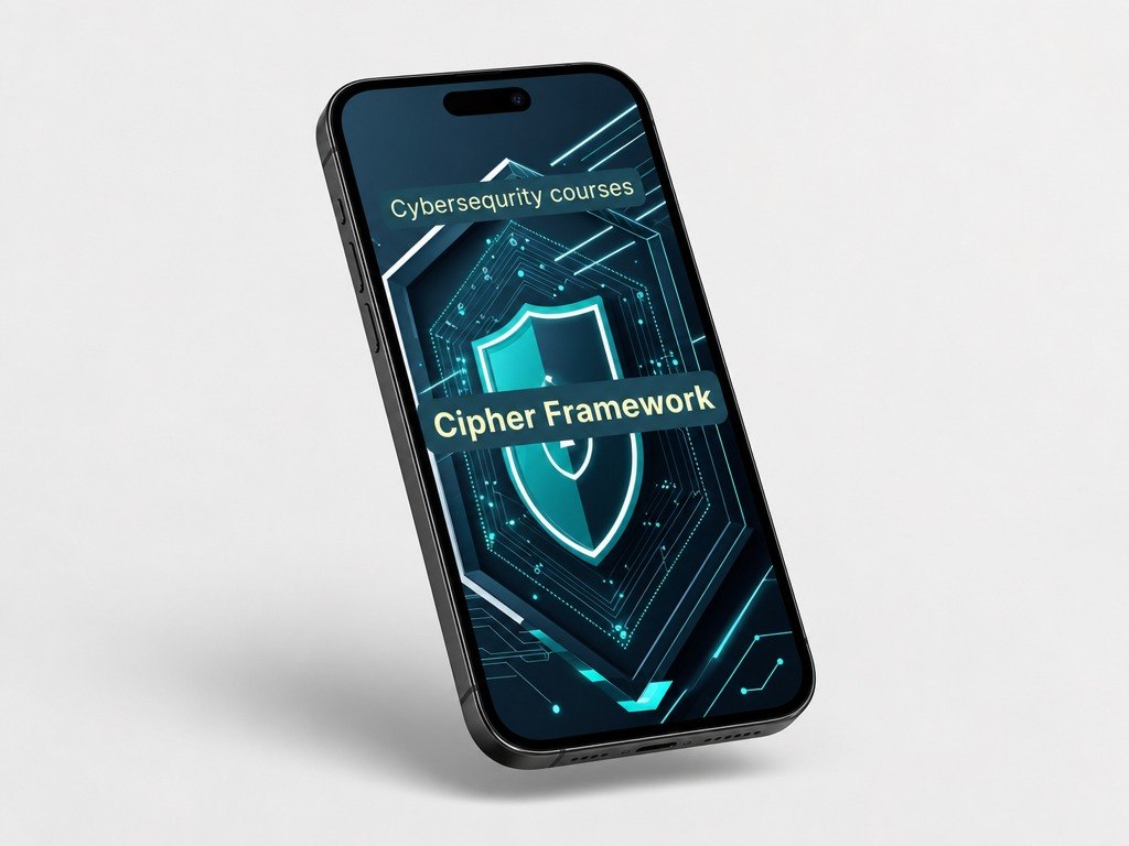 Phone displaying "Cipher Framework"