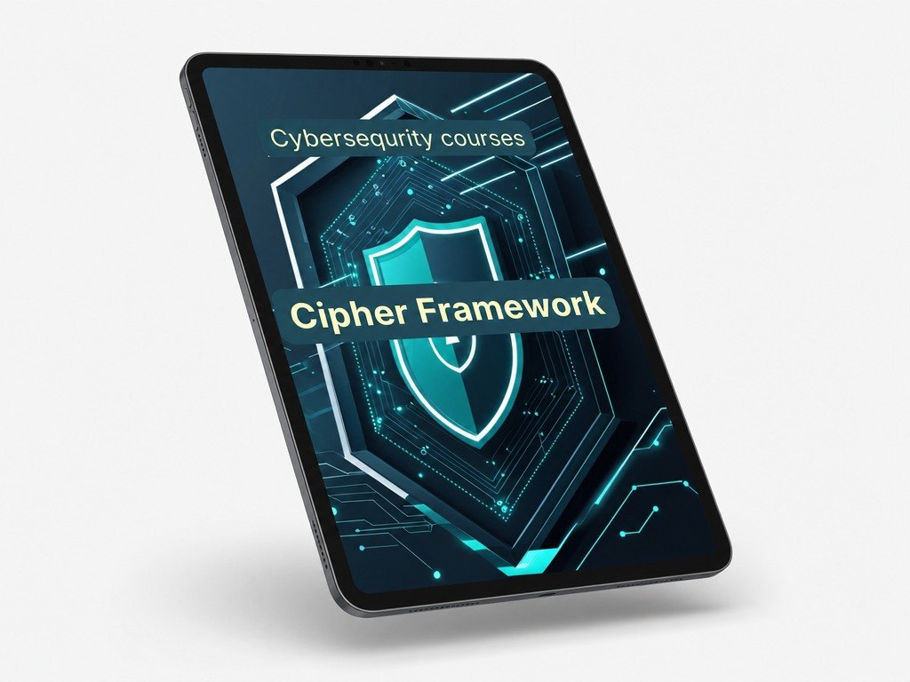 Tablet displaying "Cipher Framework"