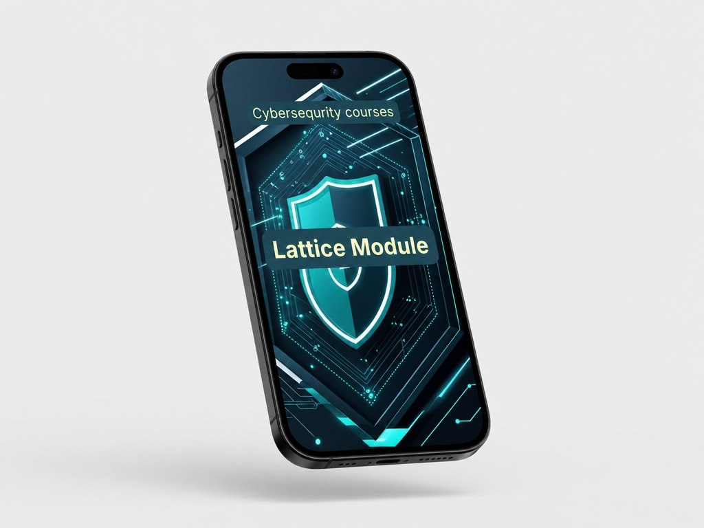 Phone displaying "Lattice Module" course
